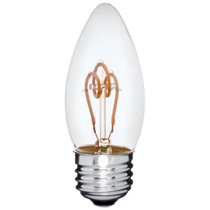 LED B10 5000K Daylight Crown Spiral Filament Bulb