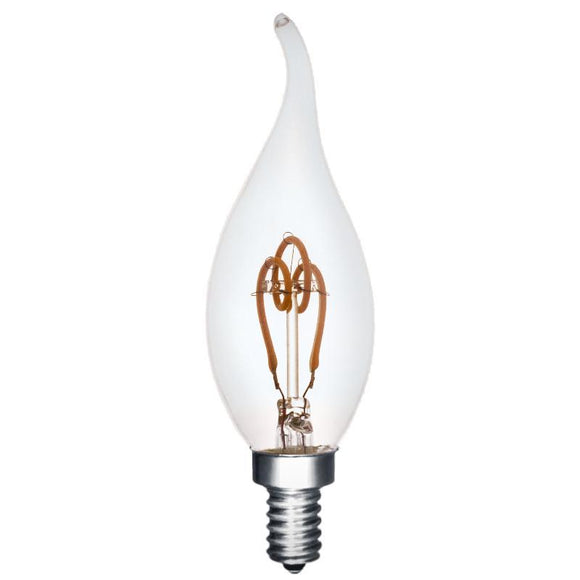 LED CA10 5000K Daylight Crown Spiral Filament Bulb
