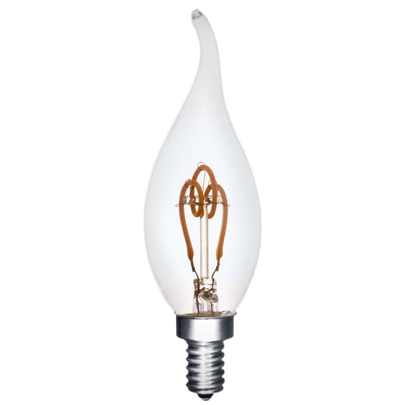 LED CA10 2700K Vintage Crown Spiral Filament Bulb