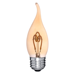 LED CA10 2200K Vintage Crown Spiral Filament Bulb