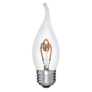 LED CA10 2700K Vintage Crown Spiral Filament Bulb