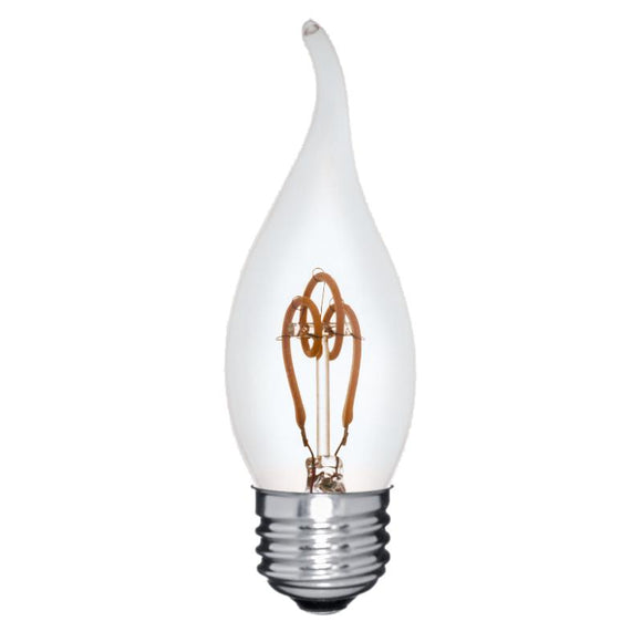LED CA10 5000K Daylight Crown Spiral Filament Bulb