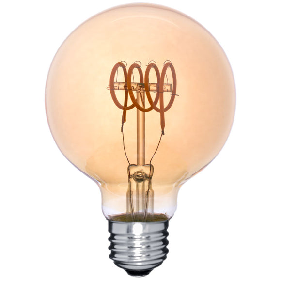 LED G25 2200K Vintage Spiral Filament Bulb