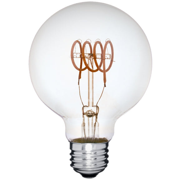 LED G25 2700K Vintage Spiral Filament Bulb