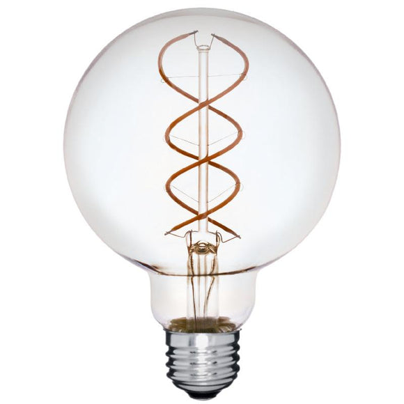 LED G30 5000K Daylight Double Helix Filament Bulb