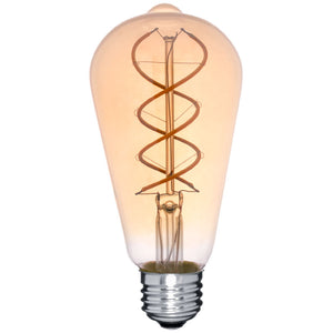 LED ST19 2200K Vintage Double Helix Filament Bulb