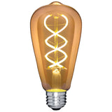 LED ST19 2200K Vintage Double Helix Filament Bulb