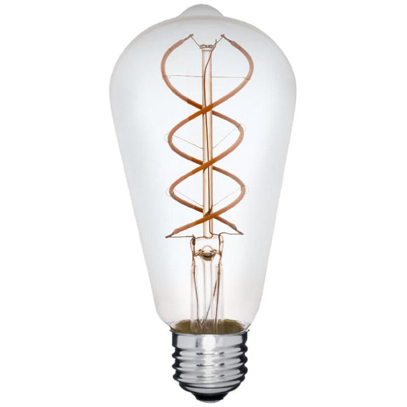 LED ST19 5000K Daylight Double Helix Filament Bulb